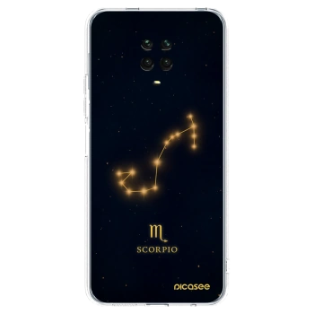 Picasee silikonska prozirna maskica za Xiaomi Redmi Note 9S - SCORPIO
