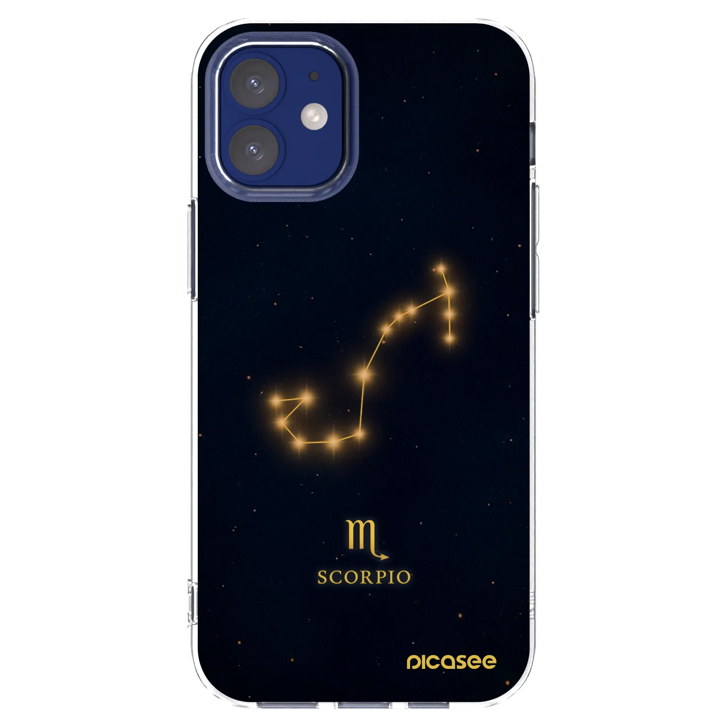 Picasee silikonska prozirna maskica za Apple iPhone 12 mini - SCORPIO