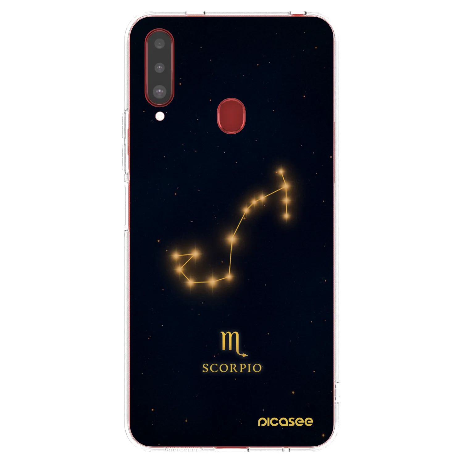 Picasee silikonska prozirna maskica za Samsung Galaxy A20s - SCORPIO