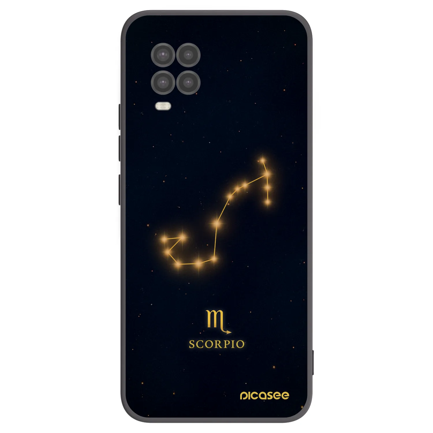 Picasee crna silikonska maskica za Xiaomi Mi 10 Lite - SCORPIO