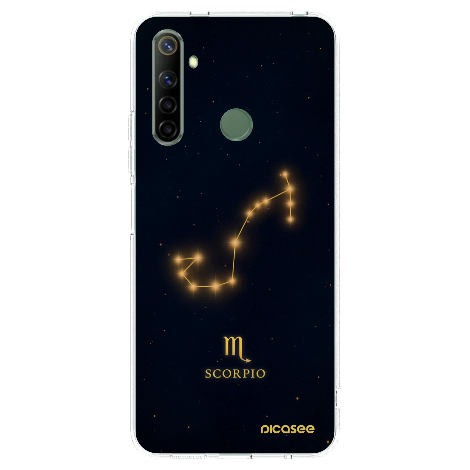 Picasee silikonska prozirna maskica za Realme 6i - SCORPIO