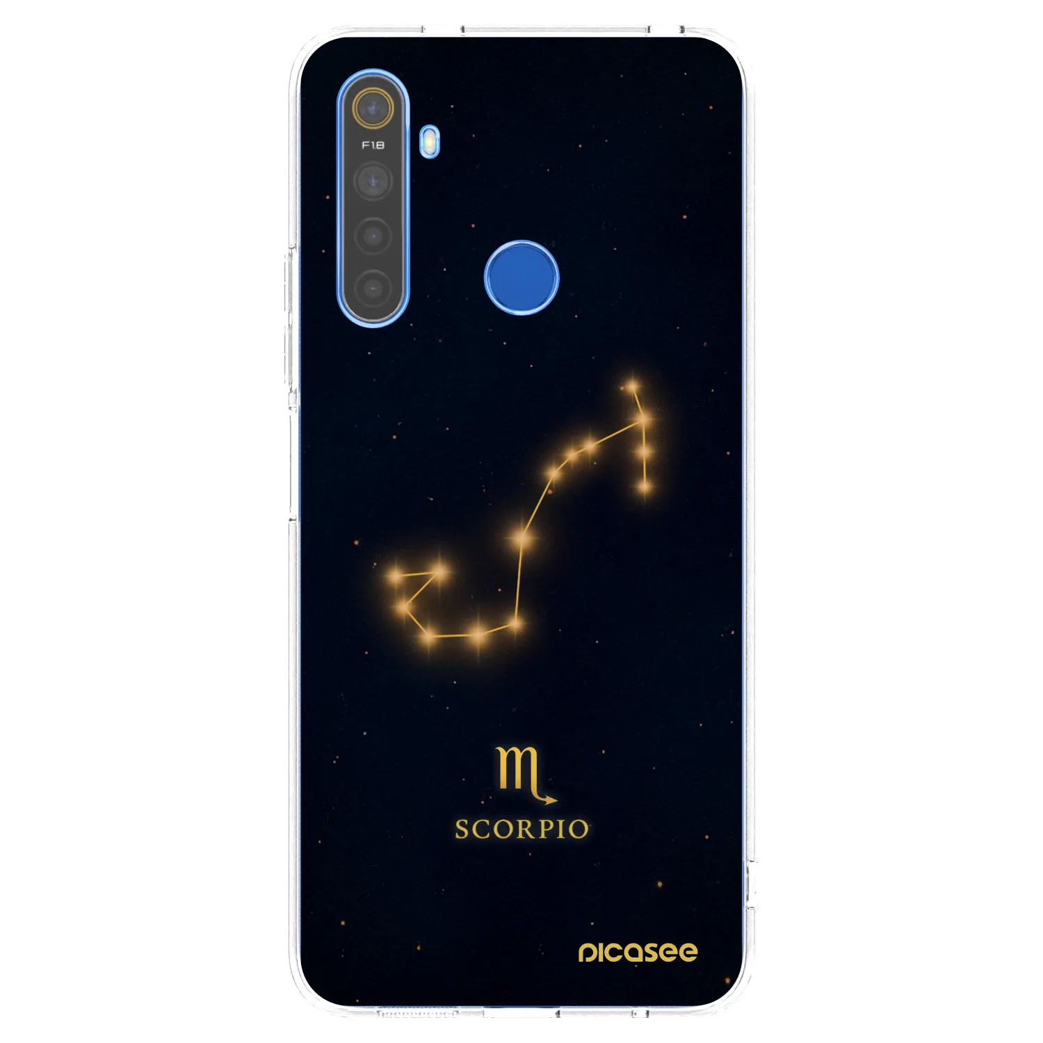 Picasee silikonska prozirna maskica za Realme 5 - SCORPIO