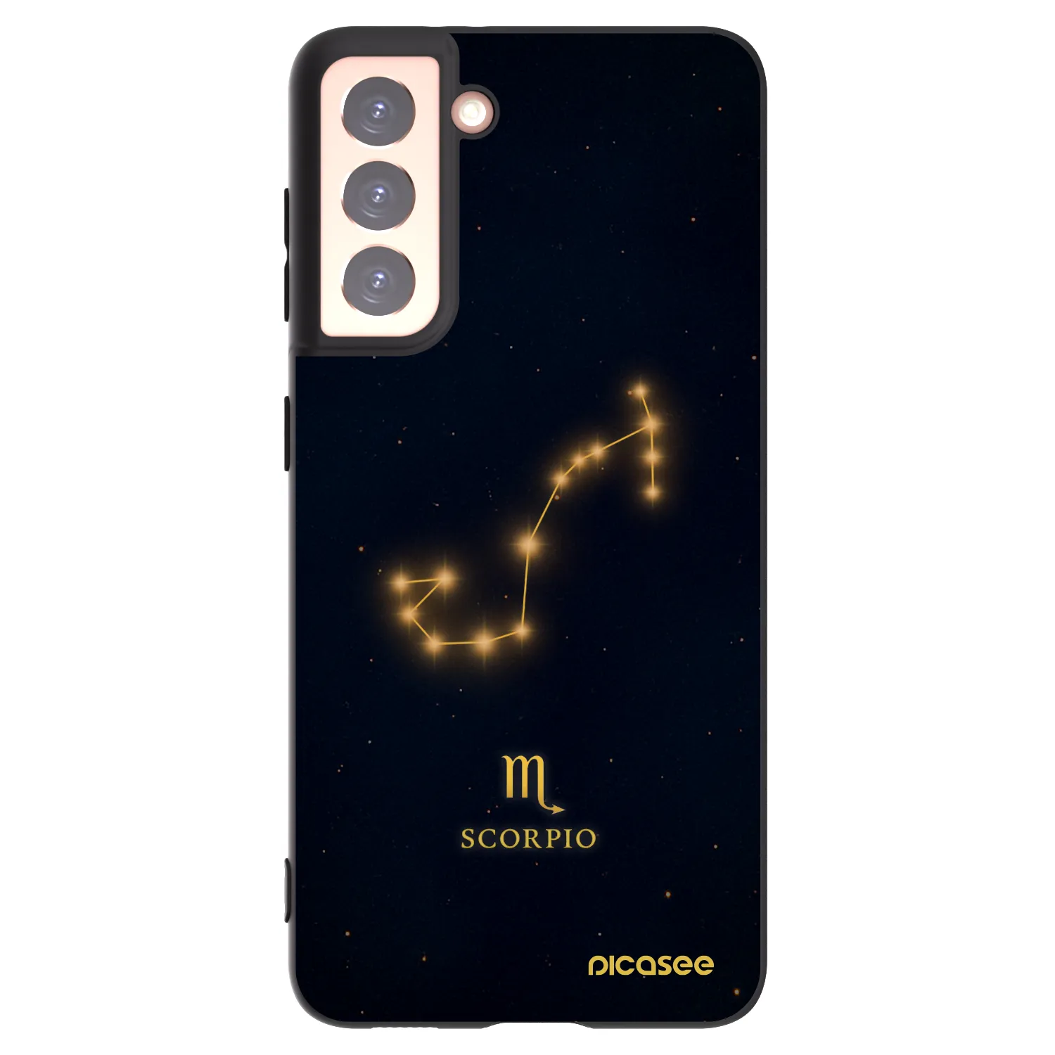 Picasee crna silikonska maskica za Samsung Galaxy S21 5G G991B - SCORPIO