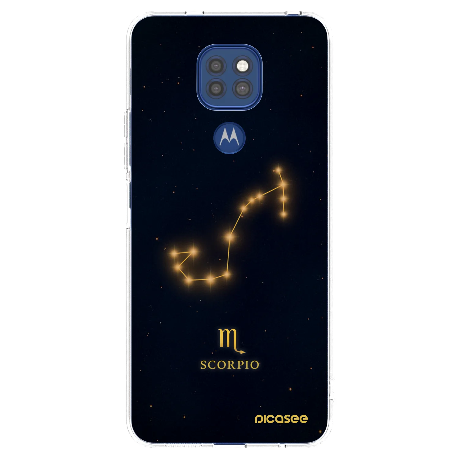 Picasee silikonska prozirna maskica za Motorola Moto G9 Play - SCORPIO