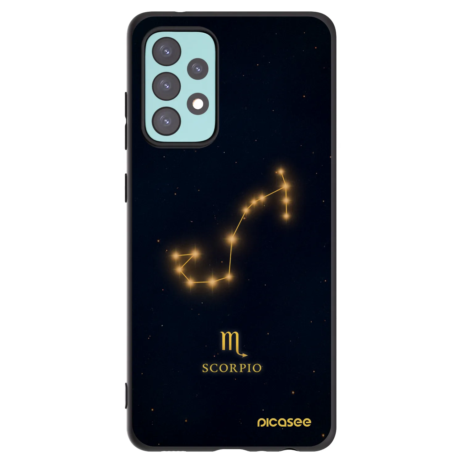 Picasee crna silikonska maskica za Samsung Galaxy A72 A725F - SCORPIO