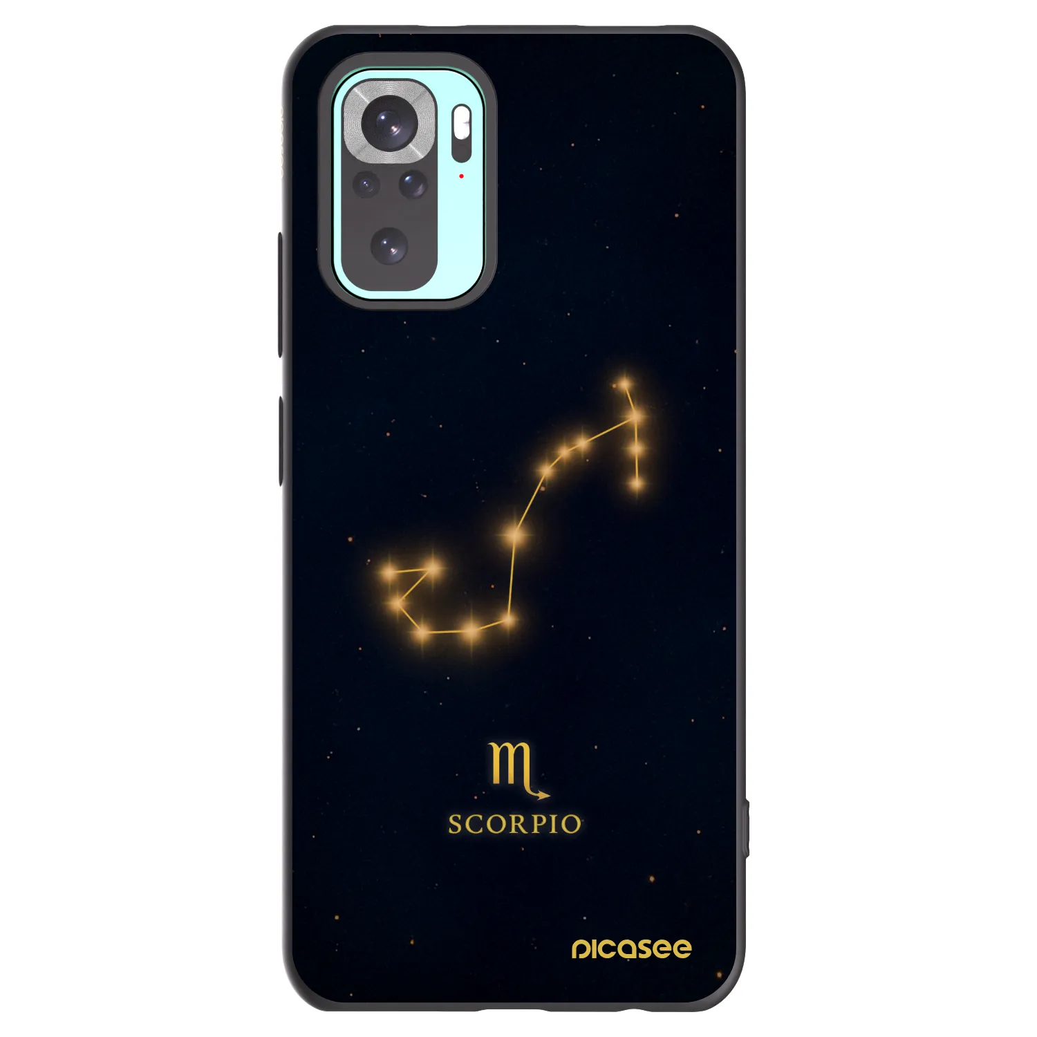 Picasee crna silikonska maskica za Xiaomi Redmi Note 10 Pro - SCORPIO