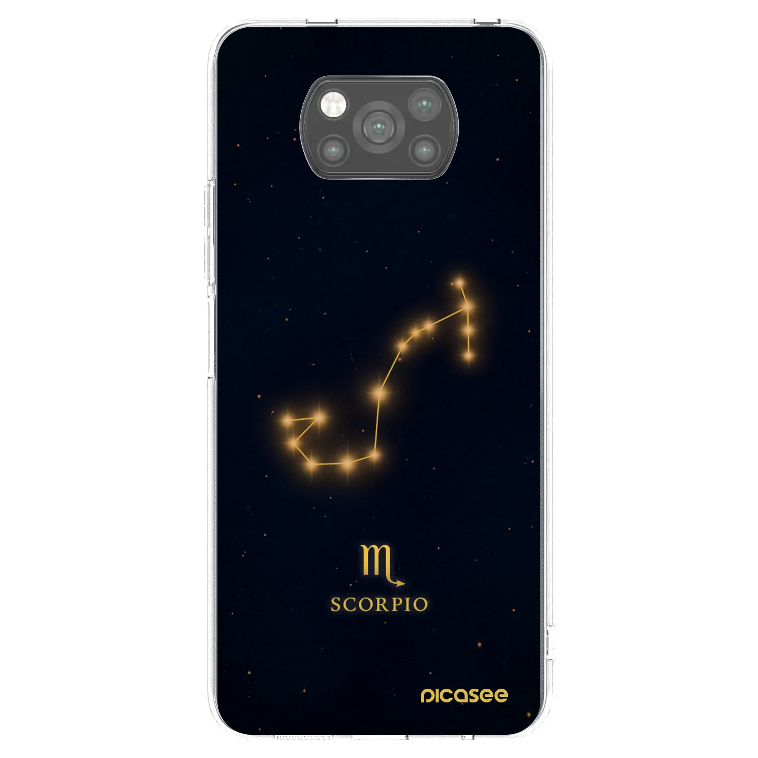Picasee crna silikonska maskica za Xiaomi Poco X3 Pro - SCORPIO