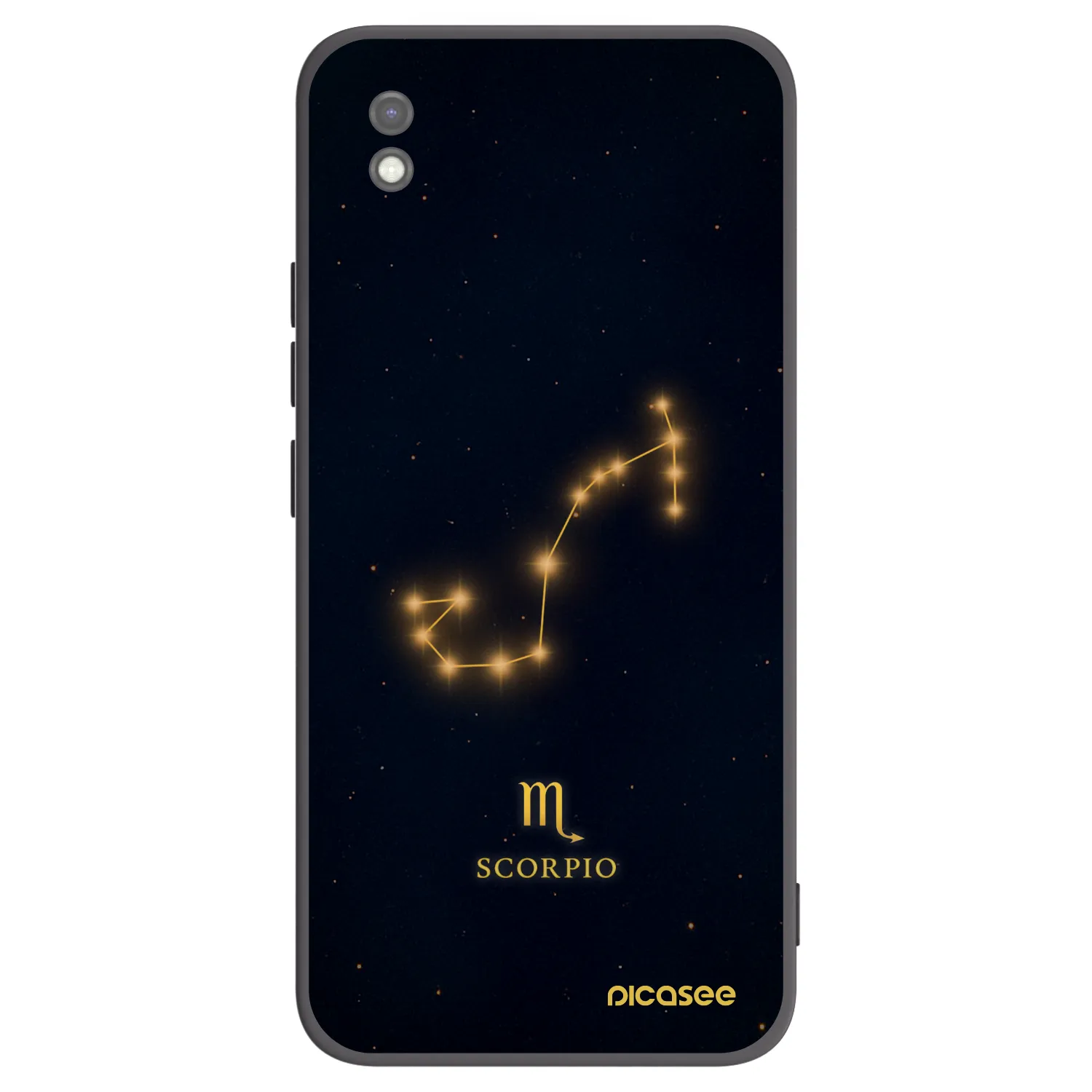 Picasee crna silikonska maskica za Xiaomi Redmi 9AT - SCORPIO