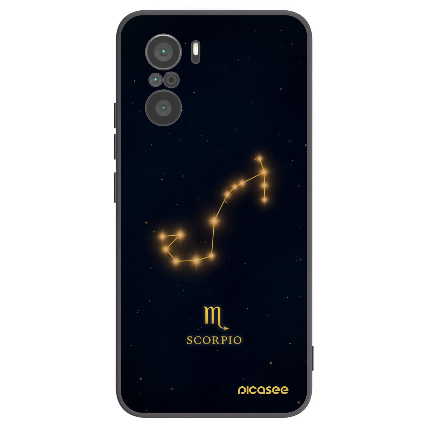Picasee crna silikonska maskica za Xiaomi Poco F3 - SCORPIO
