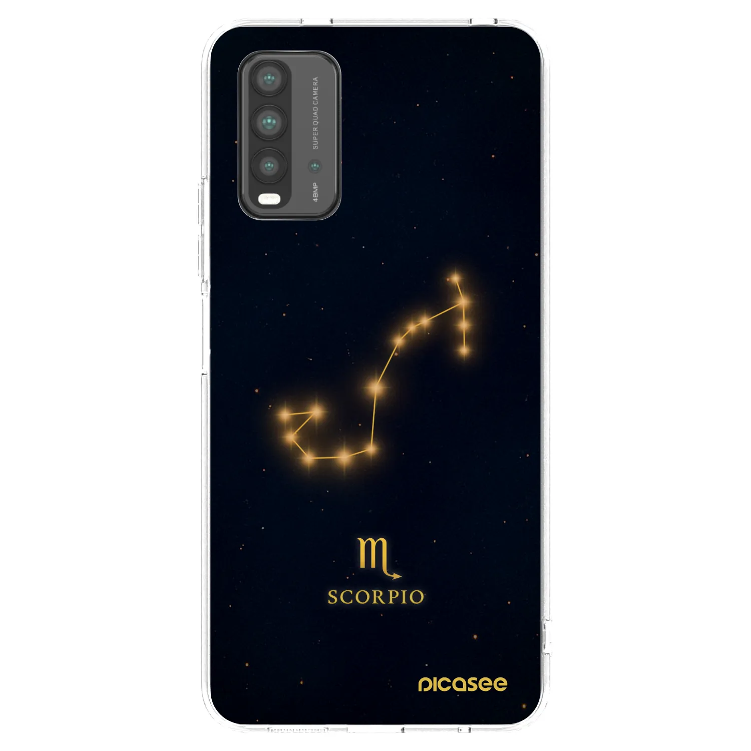 Picasee silikonska prozirna maskica za Xiaomi Redmi 9T - SCORPIO