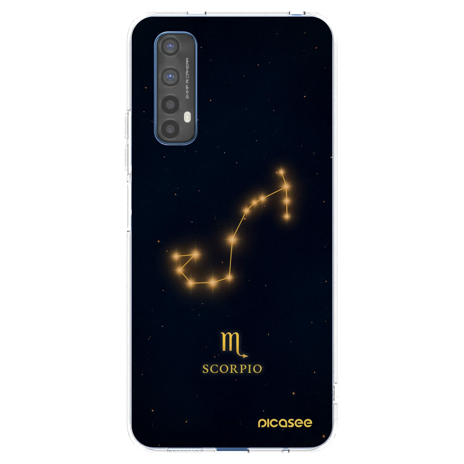 Picasee silikonska prozirna maskica za Realme 7 - SCORPIO