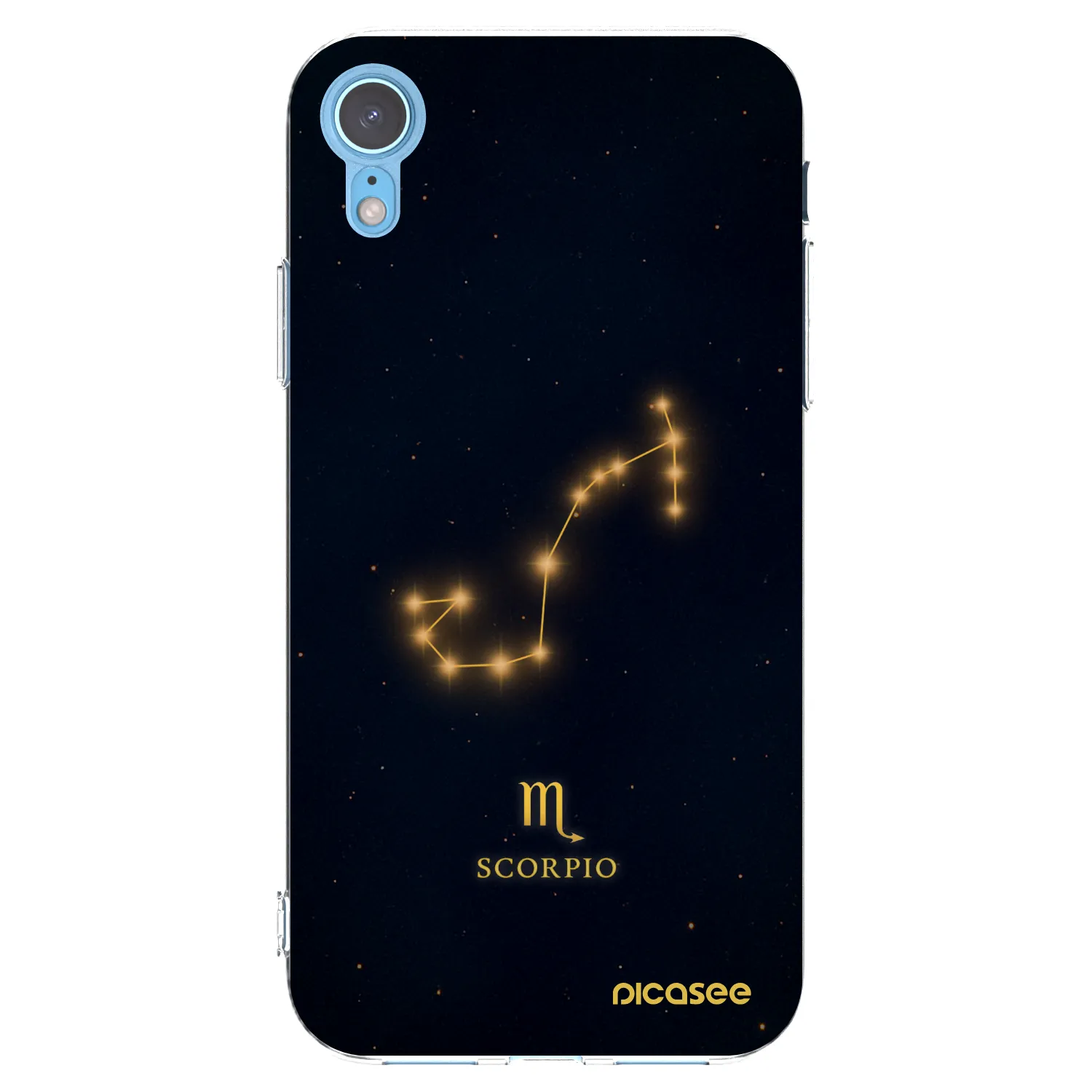 Picasee silikonska prozirna maskica za Apple iPhone XR - SCORPIO