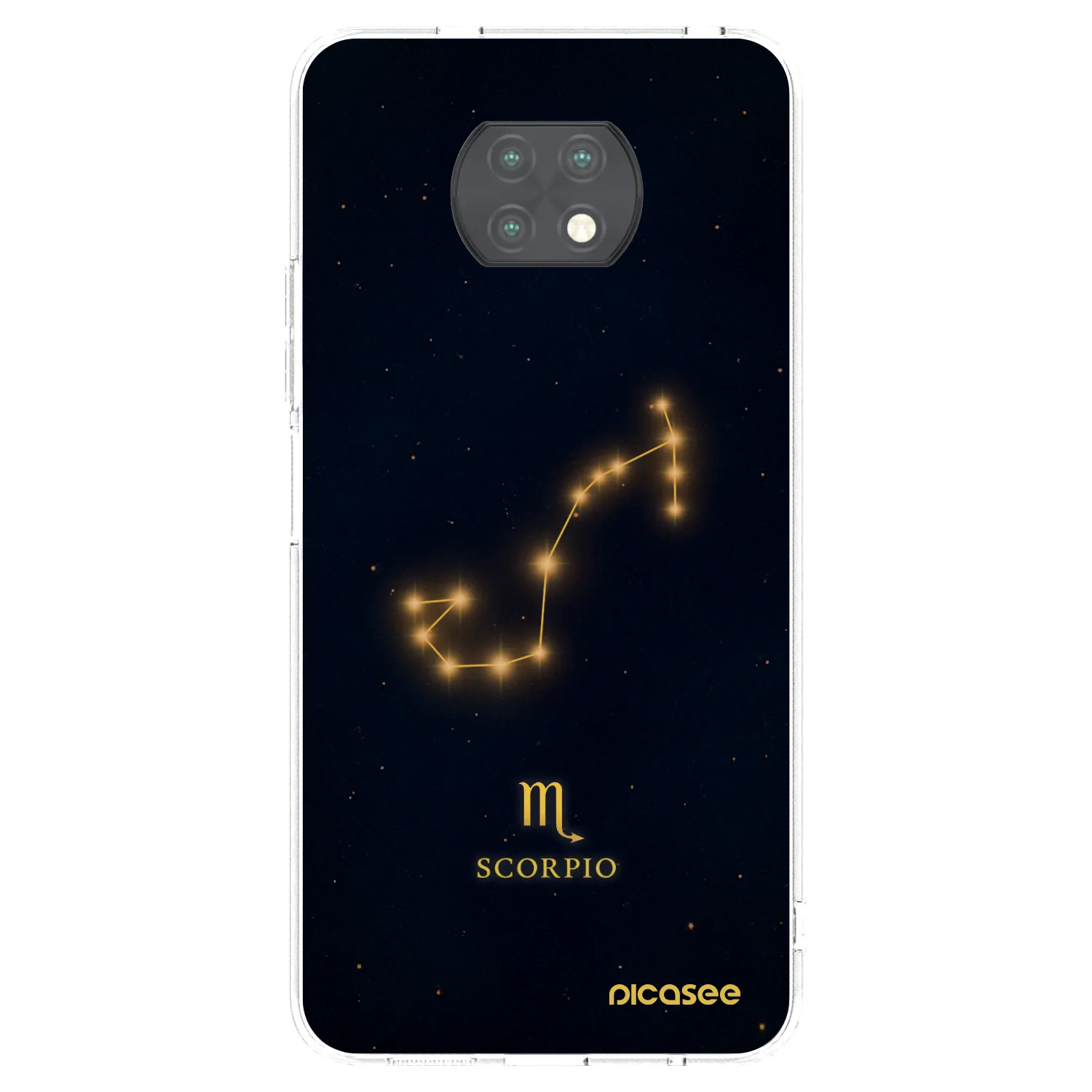 Picasee silikonska prozirna maskica za Xiaomi Redmi Note 9T - SCORPIO