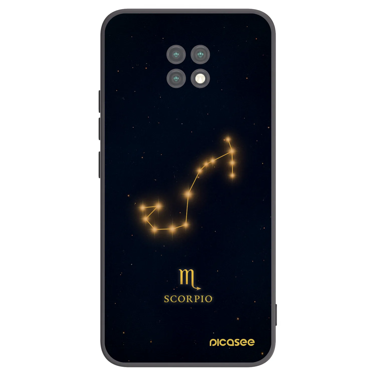Picasee crna silikonska maskica za Xiaomi Redmi Note 9T - SCORPIO