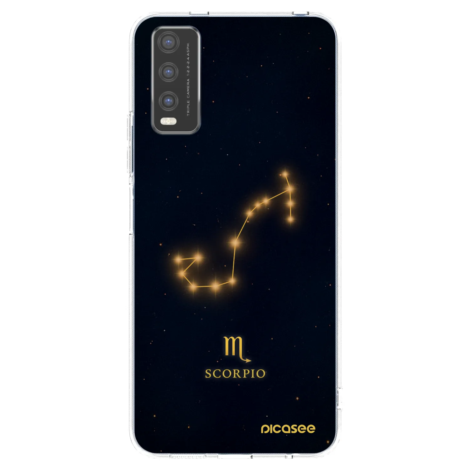 Picasee silikonska prozirna maskica za Vivo Y20s - SCORPIO