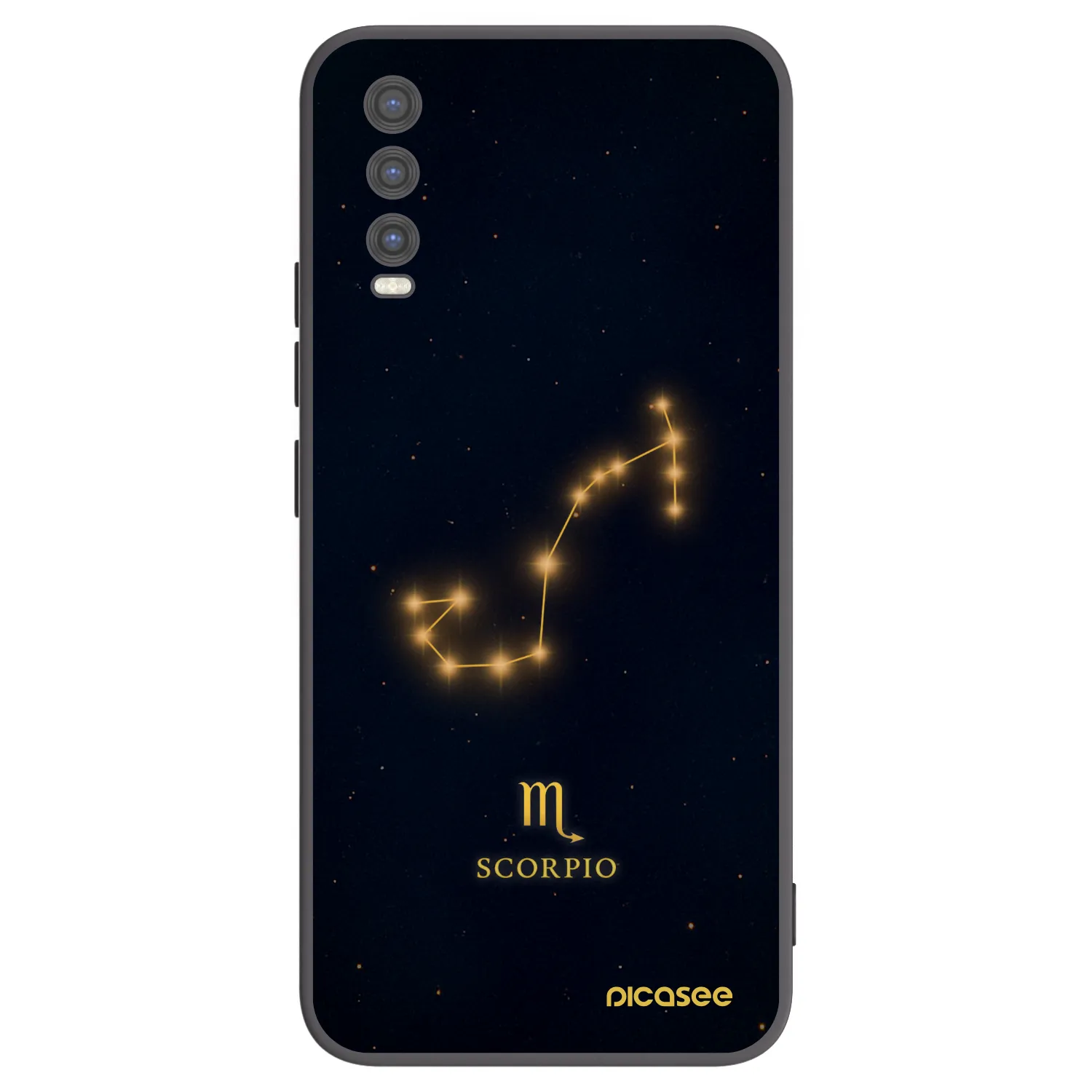 Picasee crna silikonska maskica za Vivo Y20s - SCORPIO