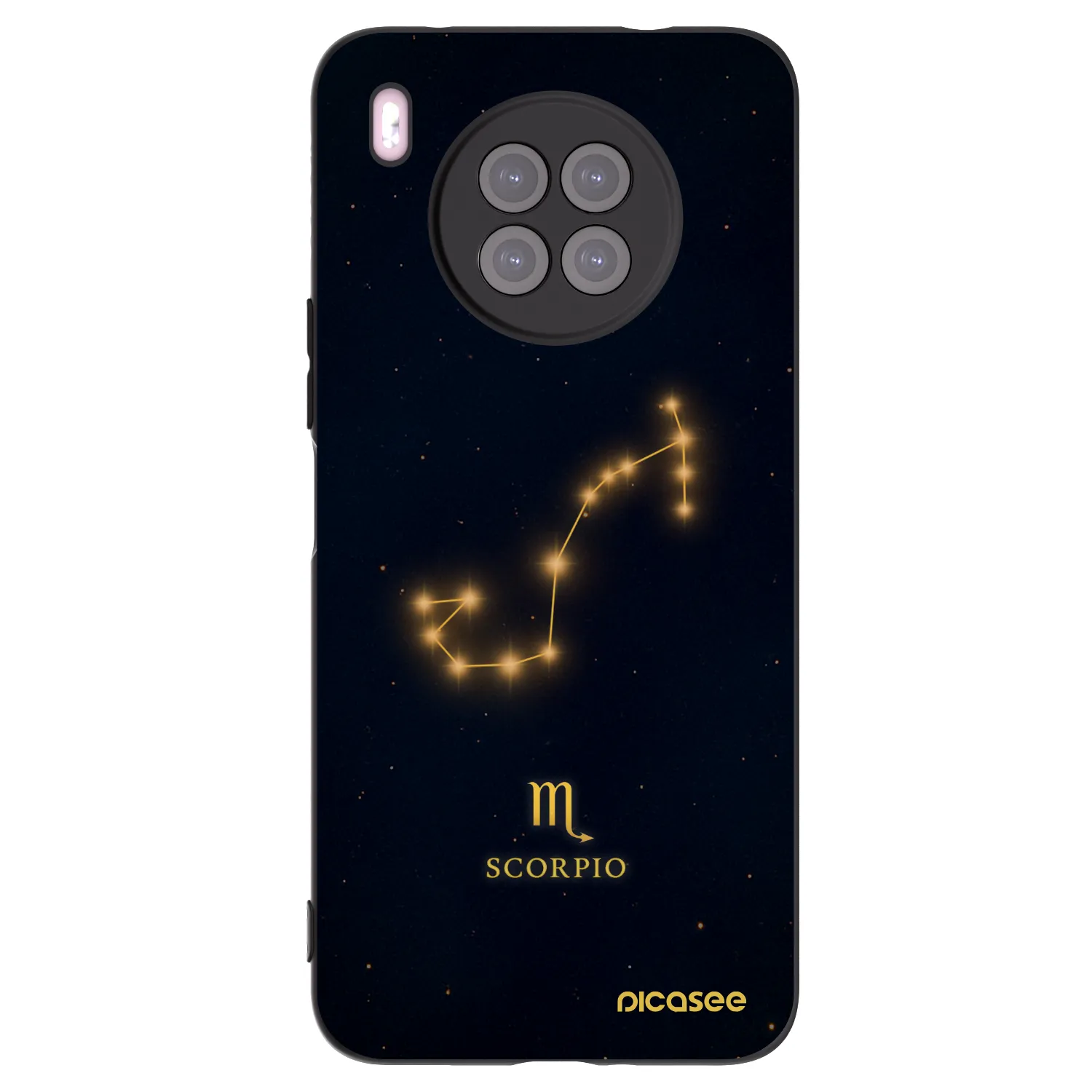 Picasee crna silikonska maskica za Huawei Nova 8i - SCORPIO