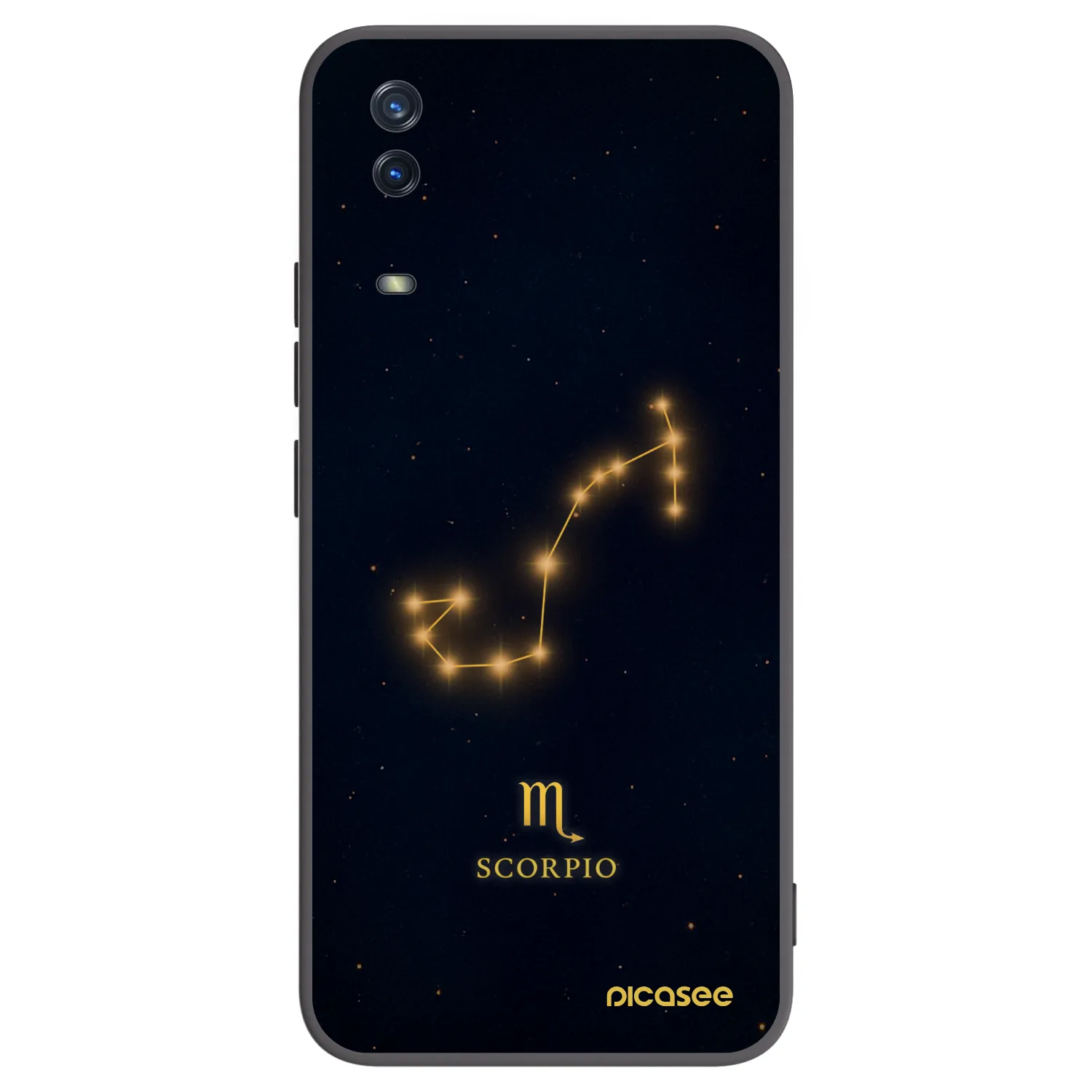 Picasee crna silikonska maskica za Vivo Y11s - SCORPIO