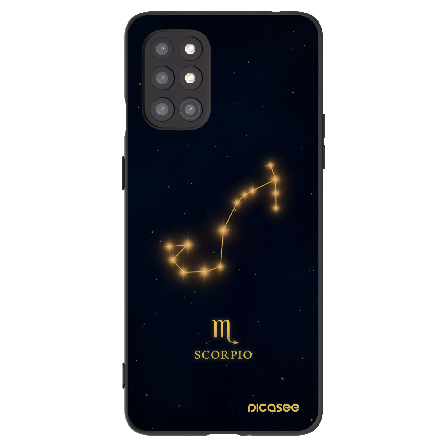 Picasee crna silikonska maskica za OnePlus 8T - SCORPIO