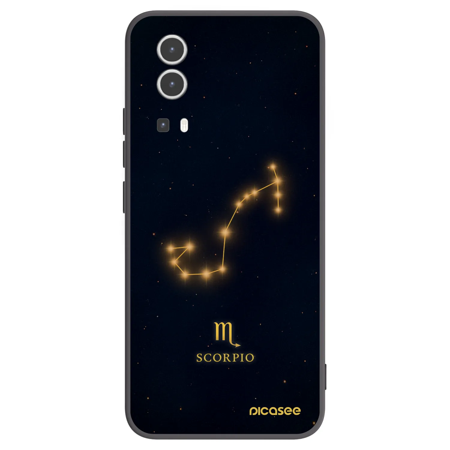 Picasee crna silikonska maskica za Vivo Y72 5G - SCORPIO