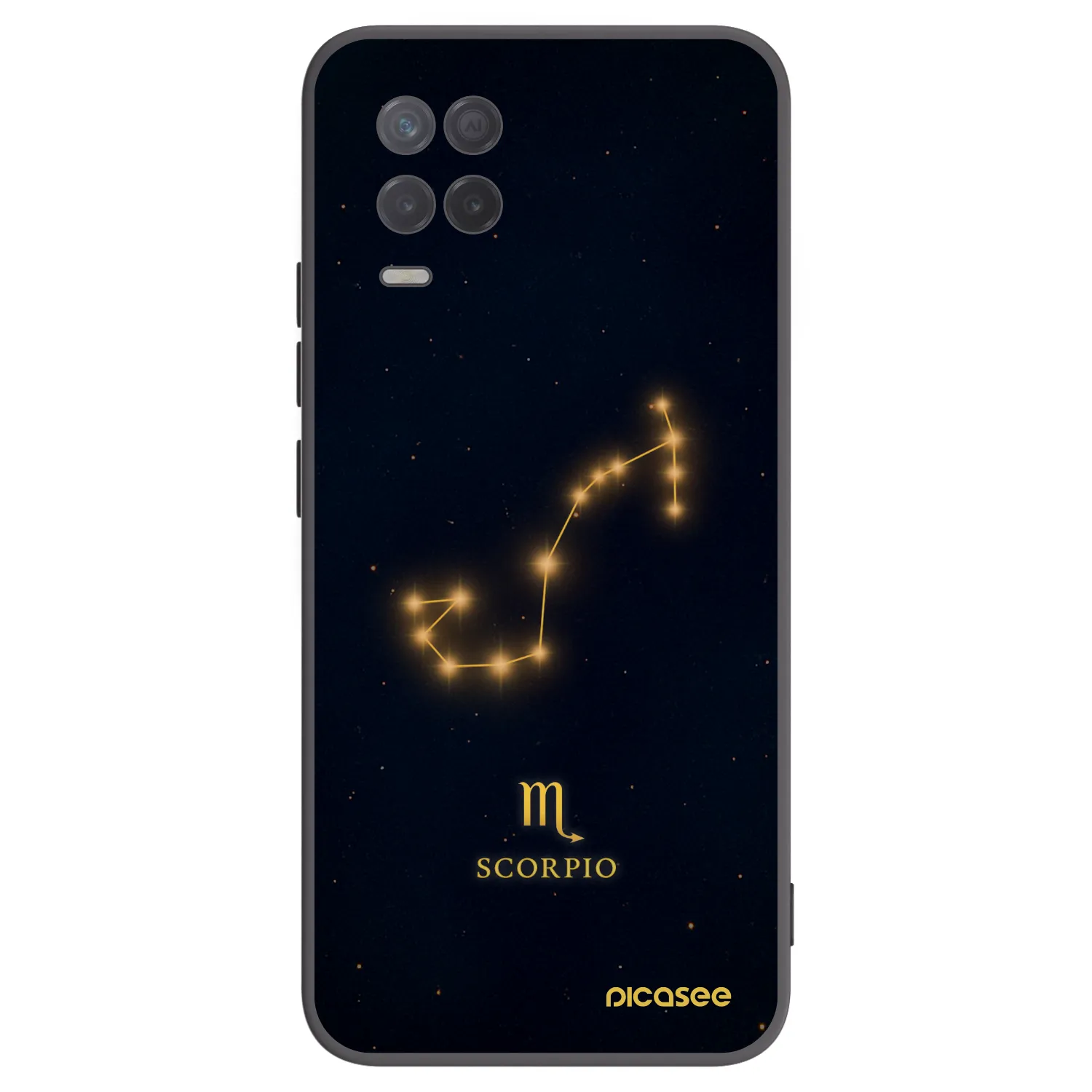 Picasee crna silikonska maskica za Realme 8 5G - SCORPIO