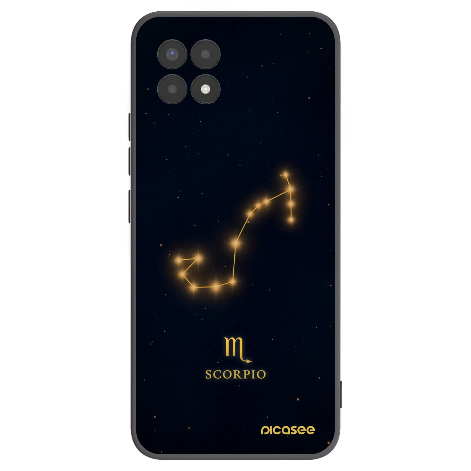 Picasee crna silikonska maskica za Realme 8i - SCORPIO