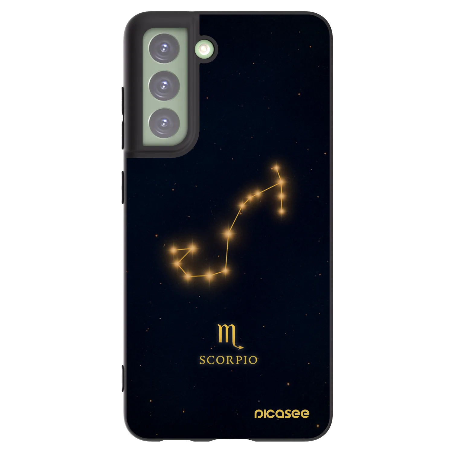 Picasee crna silikonska maskica za Samsung Galaxy S21 FE 5G - SCORPIO