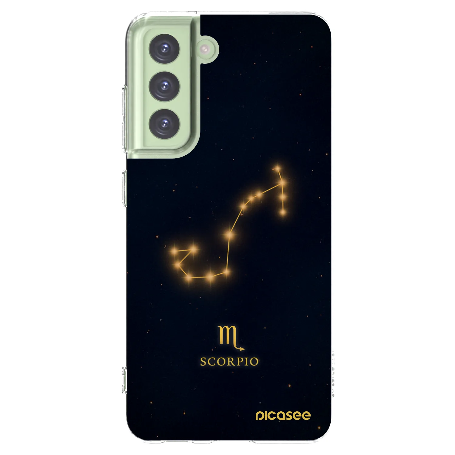 Picasee silikonska prozirna maskica za Samsung Galaxy S21 FE 5G - SCORPIO