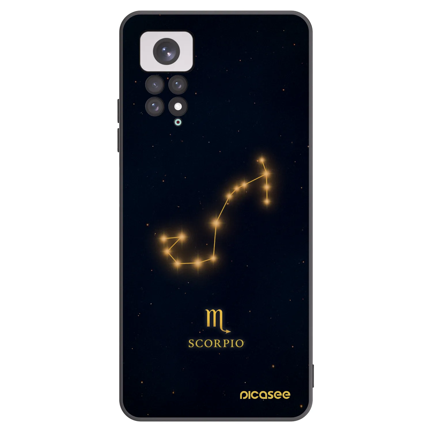 Picasee crna silikonska maskica za Xiaomi Redmi Note 11 - SCORPIO