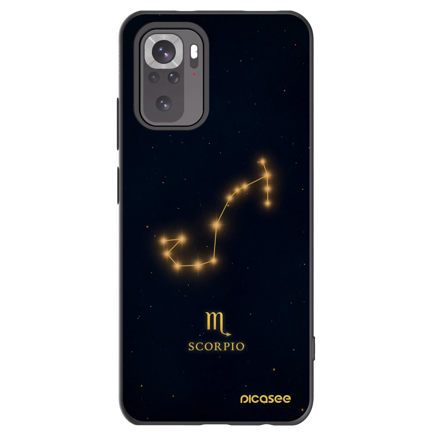Picasee crna silikonska maskica za Xiaomi Redmi Note 11S 4G - SCORPIO