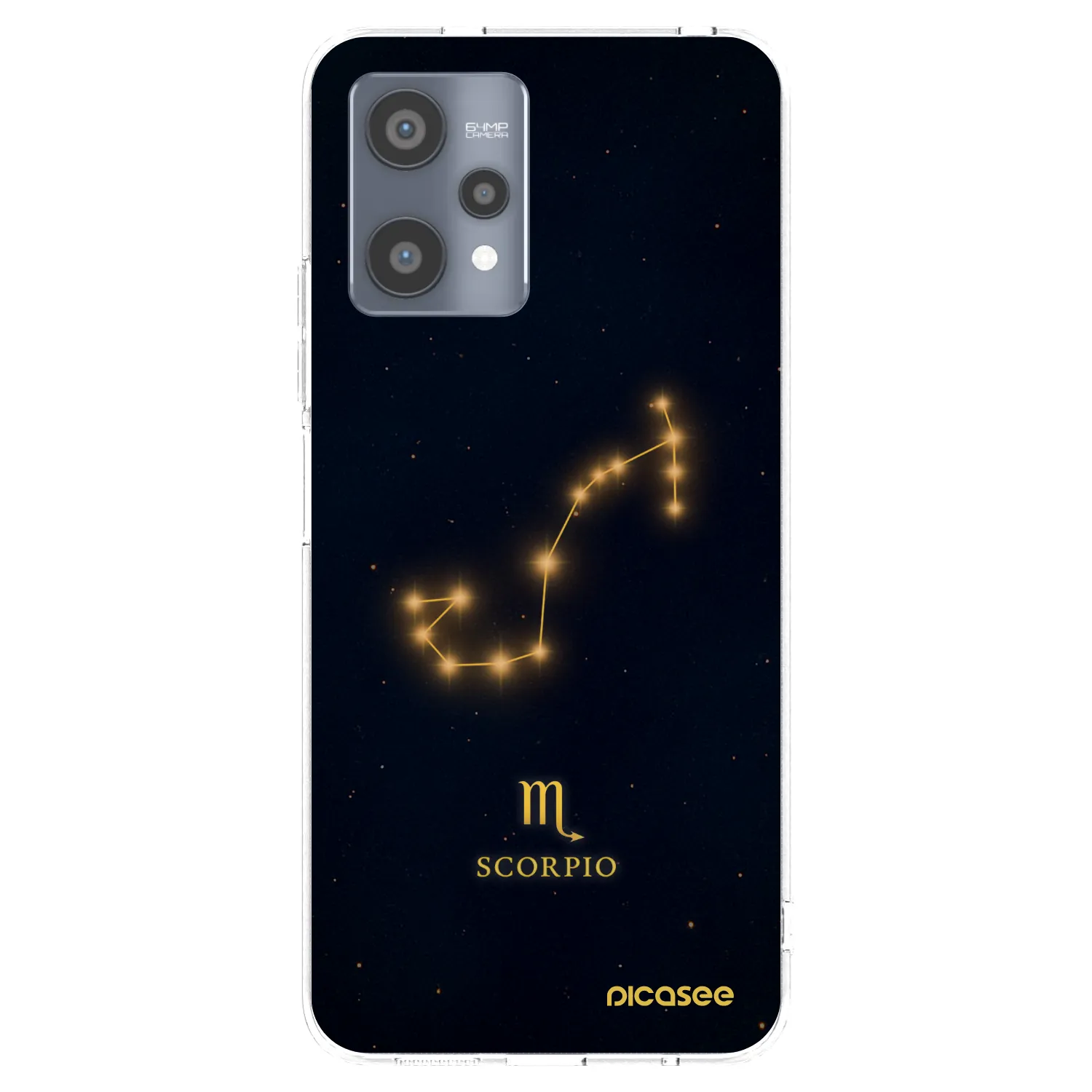 Picasee silikonska prozirna maskica za Realme 9 Pro 5G - SCORPIO