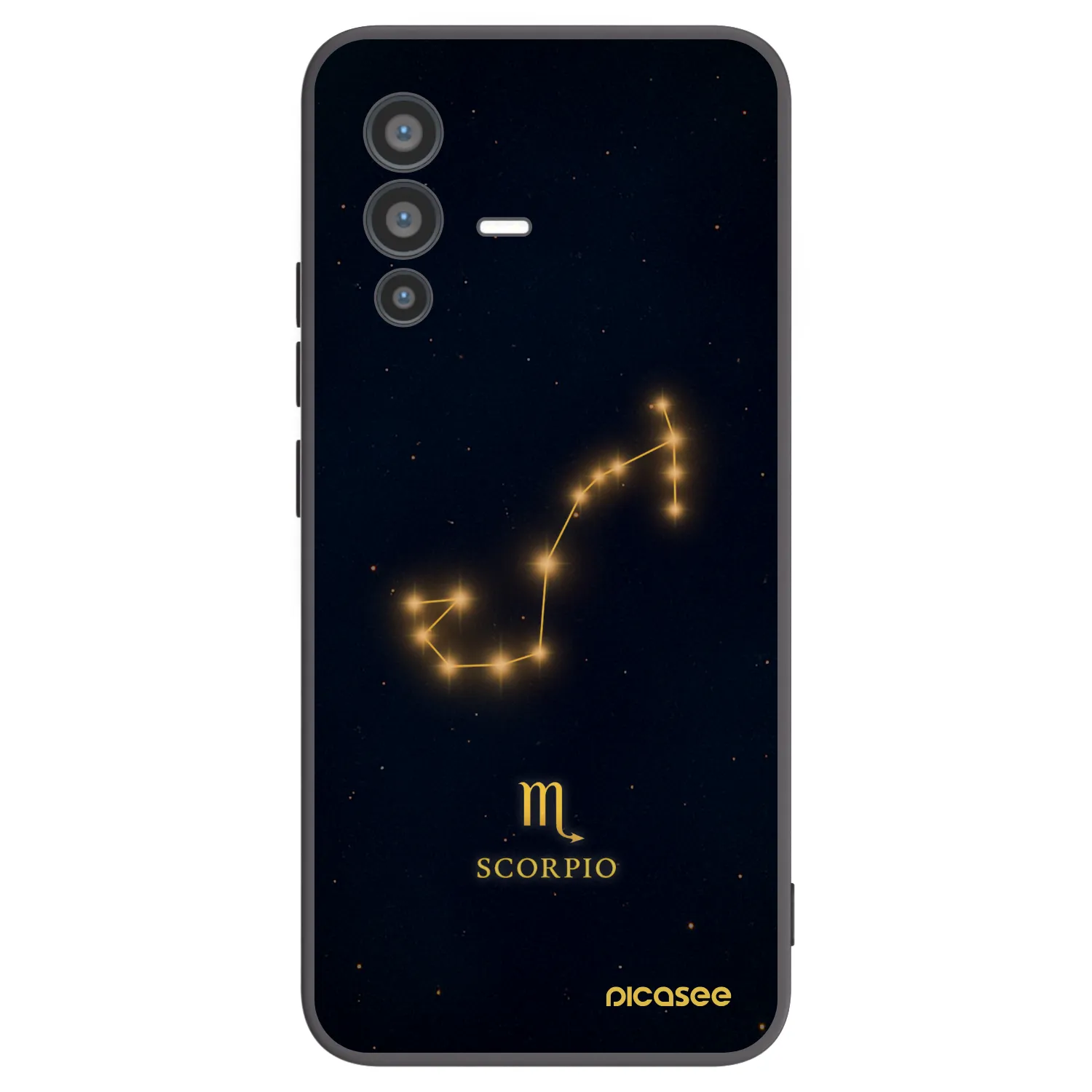 Picasee crna silikonska maskica za Vivo V23 5G - SCORPIO