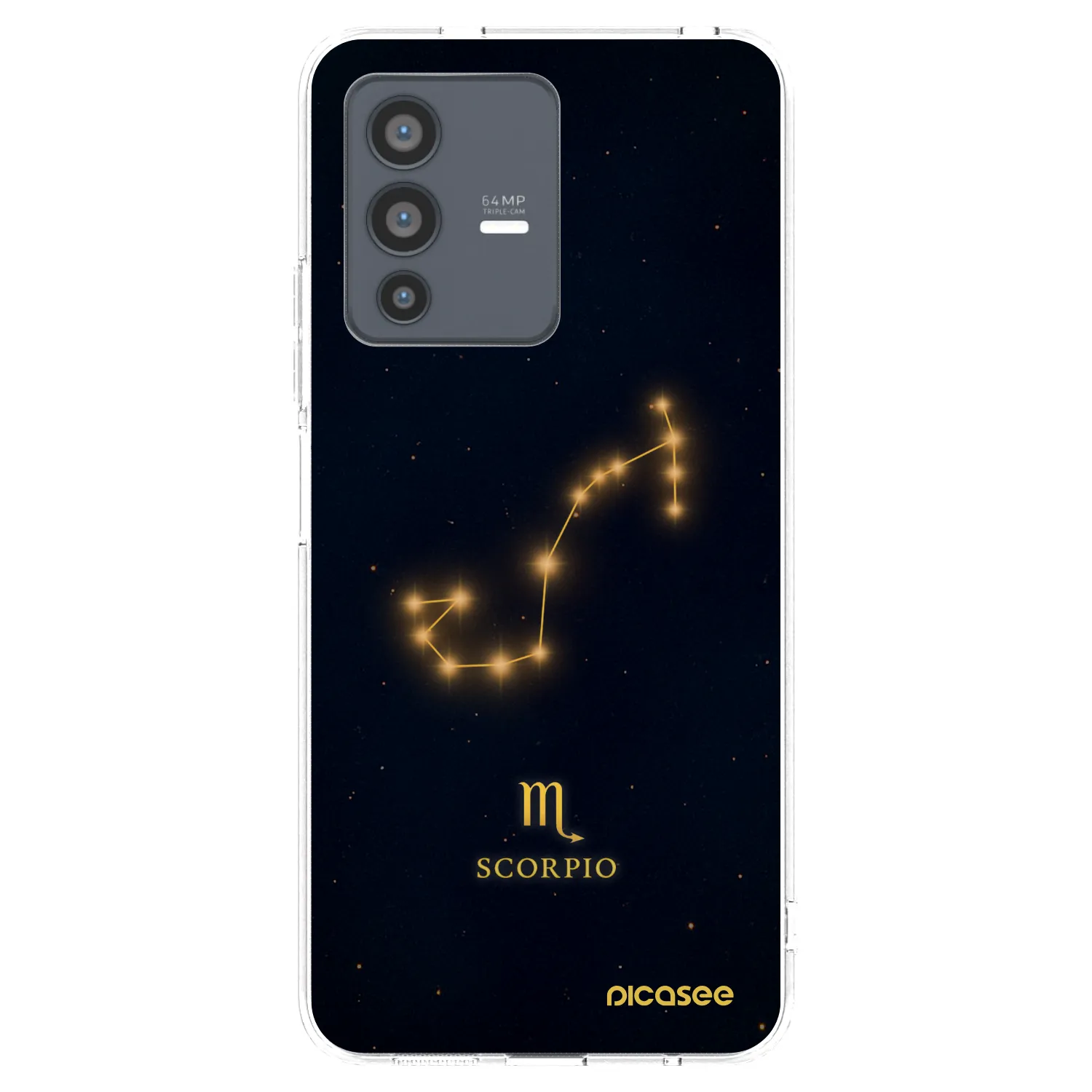 Picasee silikonska prozirna maskica za Vivo V23 5G - SCORPIO