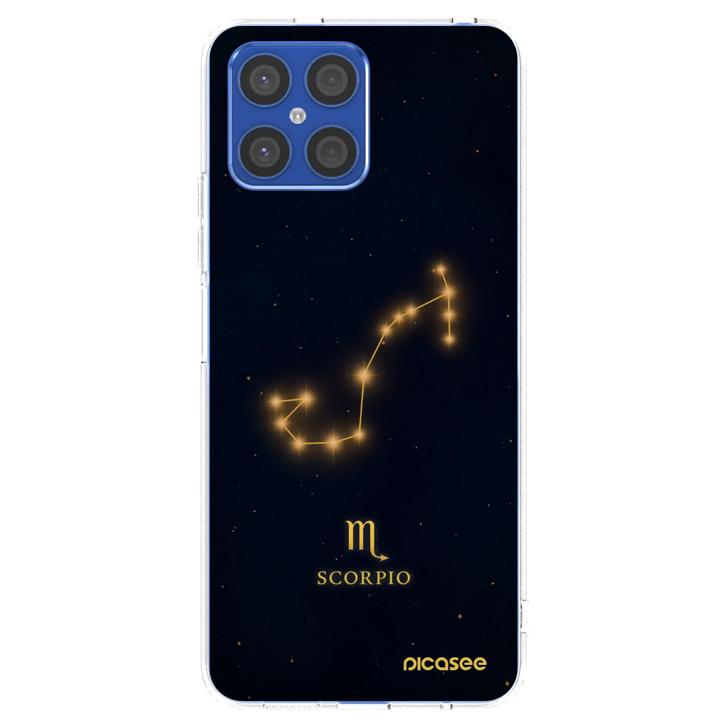 Picasee silikonska prozirna maskica za Honor X8 4G - SCORPIO