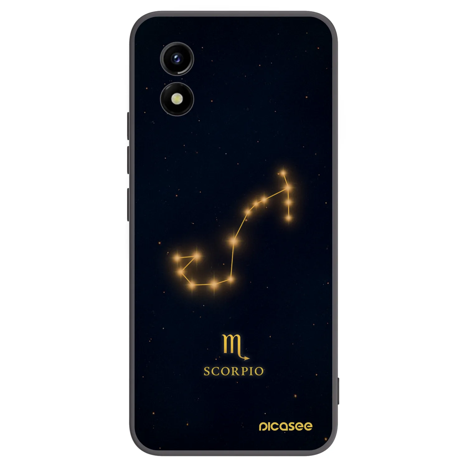 Picasee crna silikonska maskica za Vivo Y01 - SCORPIO