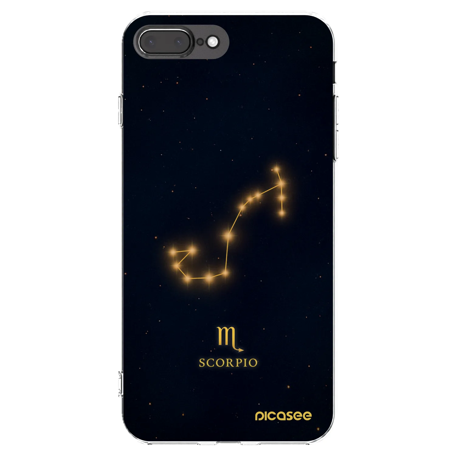 Picasee silikonska prozirna maskica za Apple iPhone 8 Plus - SCORPIO