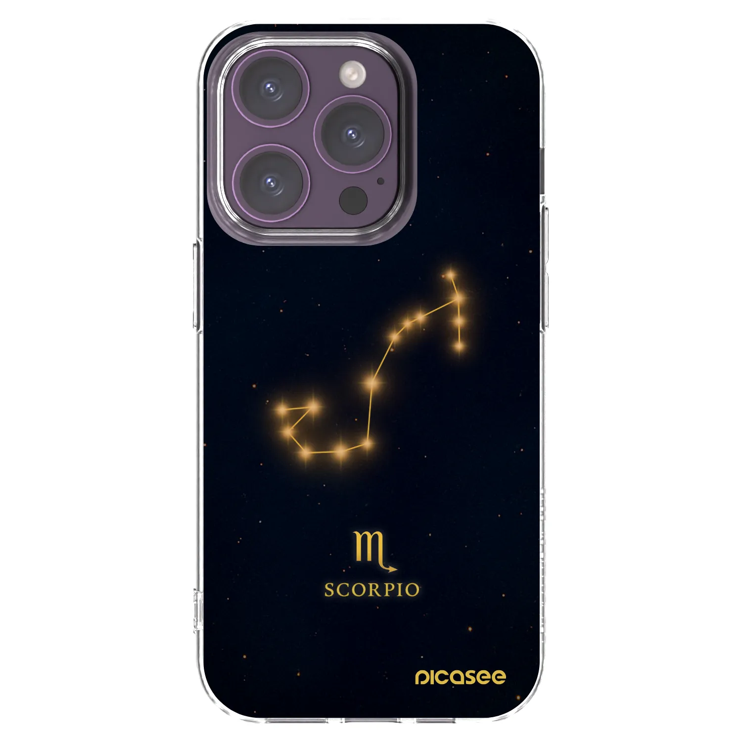 Picasee silikonska prozirna maskica za Apple iPhone 14 Pro - SCORPIO