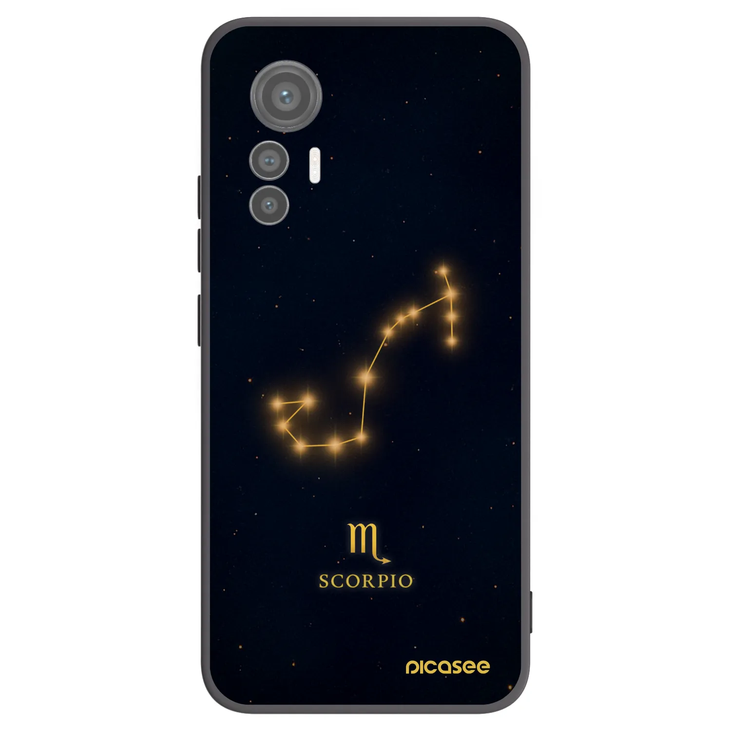 Picasee crna silikonska maskica za Xiaomi 12 Lite - SCORPIO