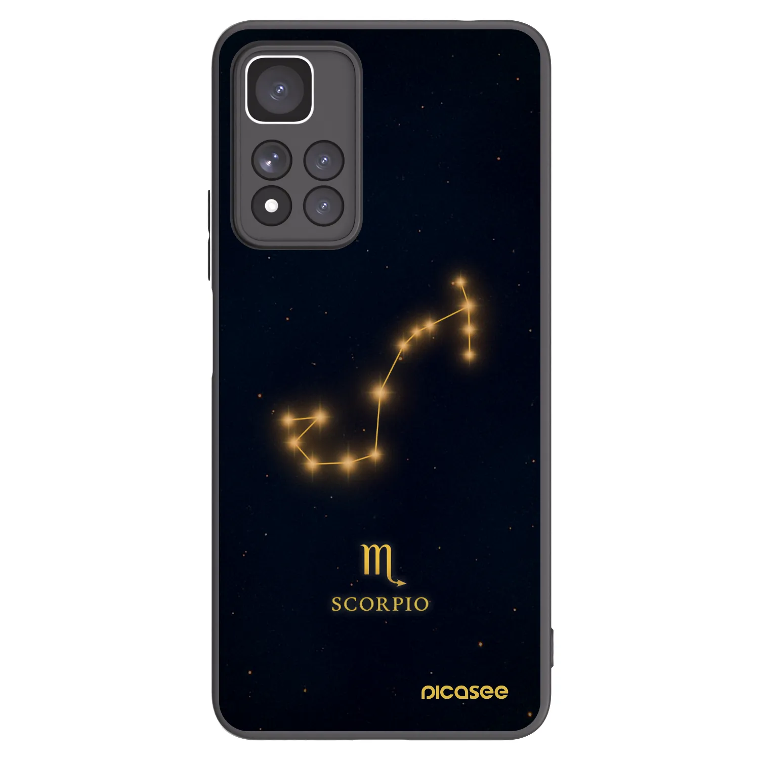 Picasee crna silikonska maskica za Xiaomi Redmi Note 11 Pro+ 5G - SCORPIO