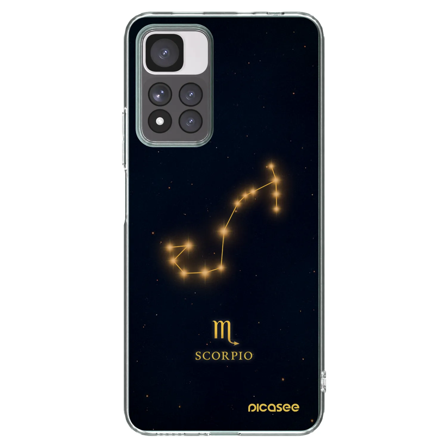 Picasee silikonska prozirna maskica za Xiaomi Redmi Note 11 Pro+ 5G - SCORPIO