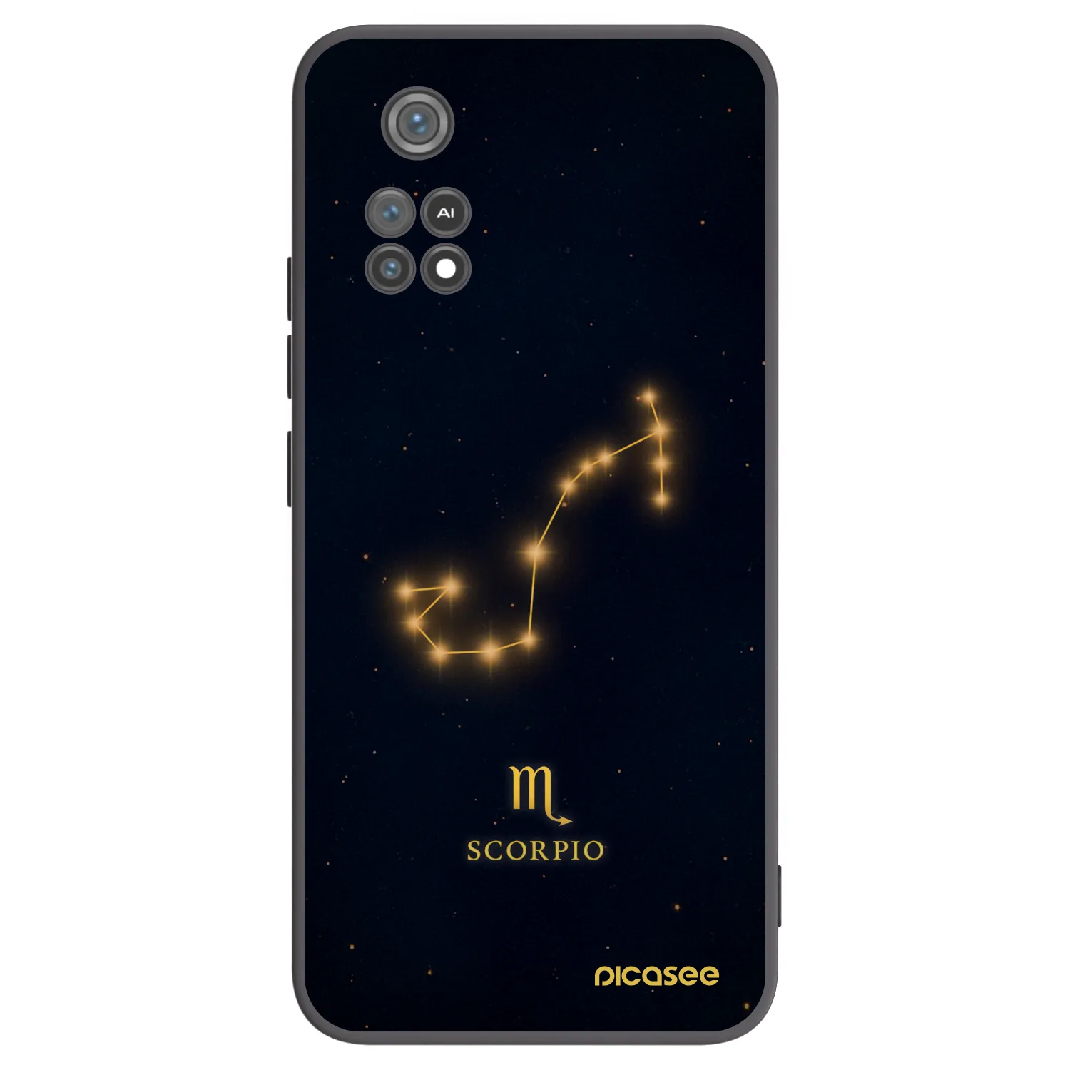 Picasee crna silikonska maskica za Xiaomi Poco M4 Pro - SCORPIO