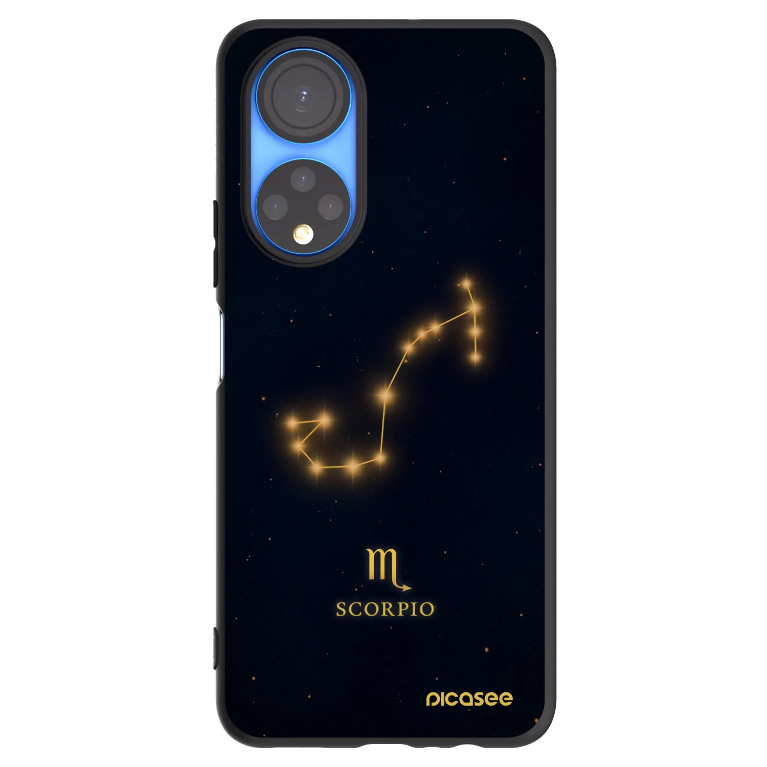 Picasee crna silikonska maskica za Honor X7 - SCORPIO