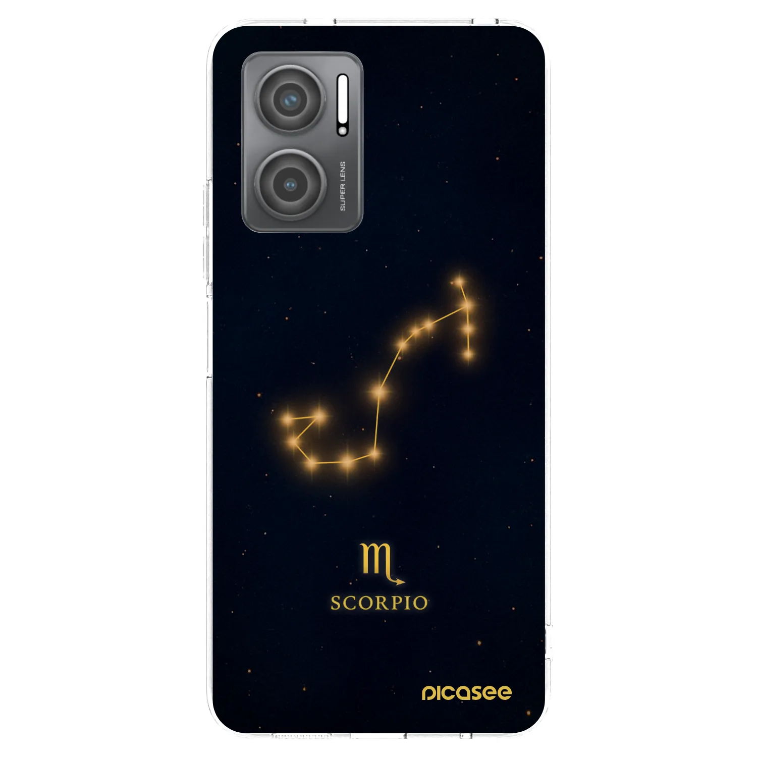 Picasee silikonska prozirna maskica za Xiaomi Redmi 10 5G - SCORPIO