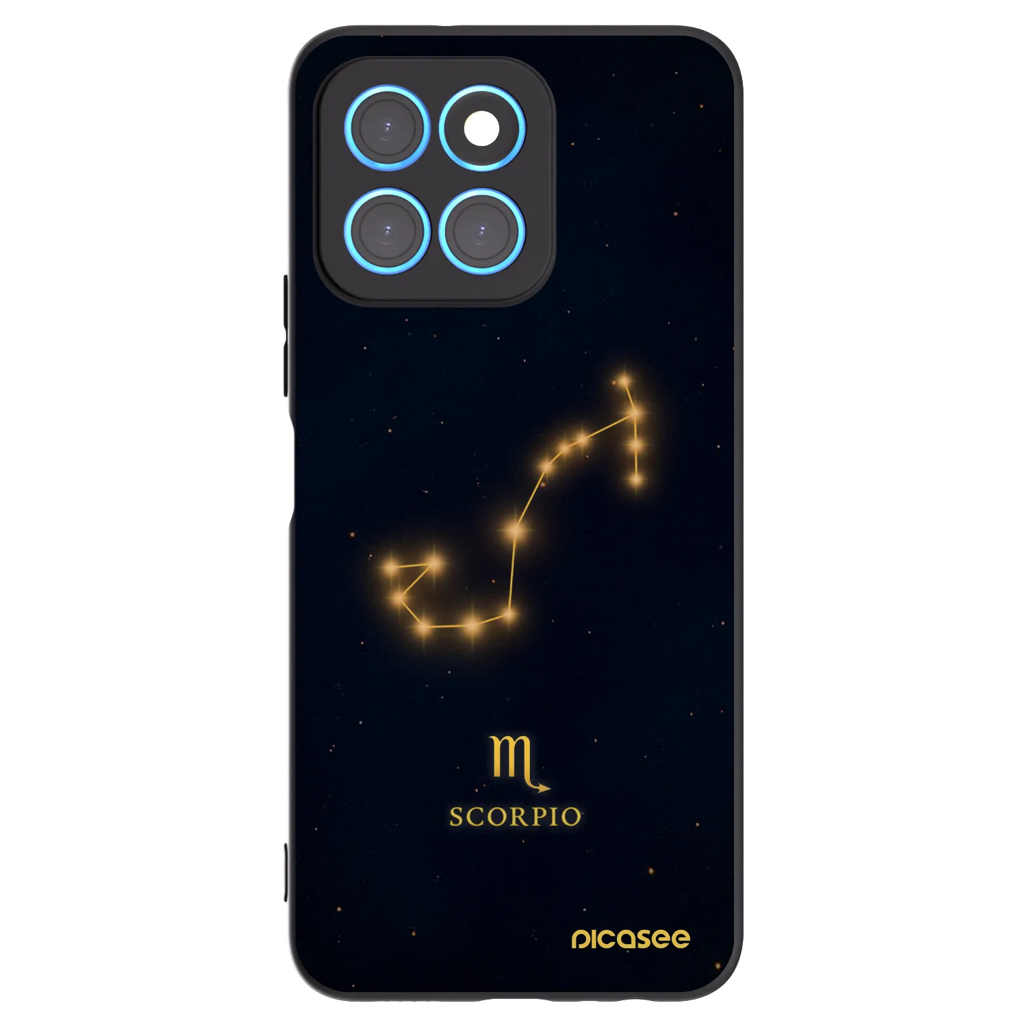 Picasee crna silikonska maskica za Honor X8 5G - SCORPIO