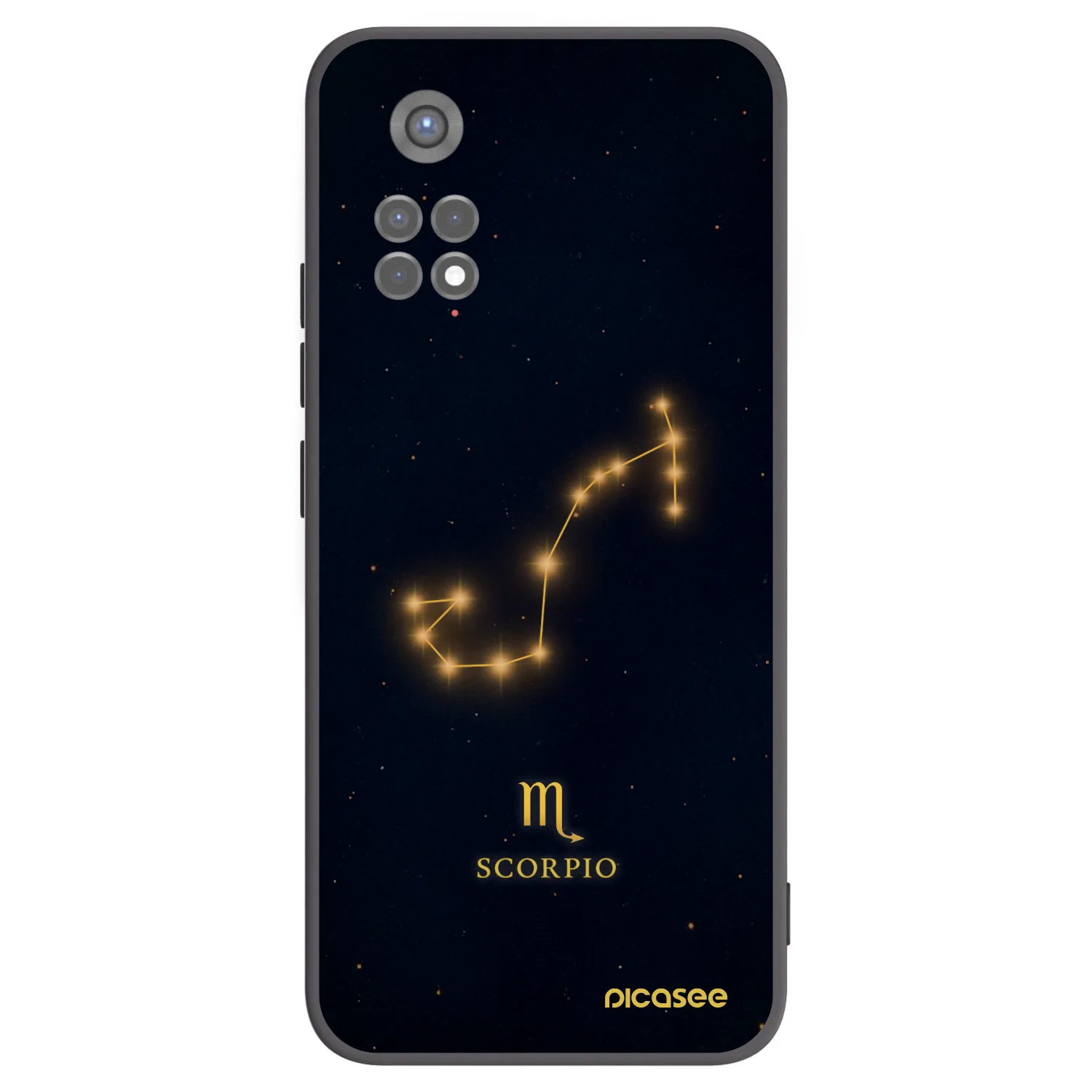 Picasee crna silikonska maskica za Xiaomi Redmi Note 11S 5G - SCORPIO