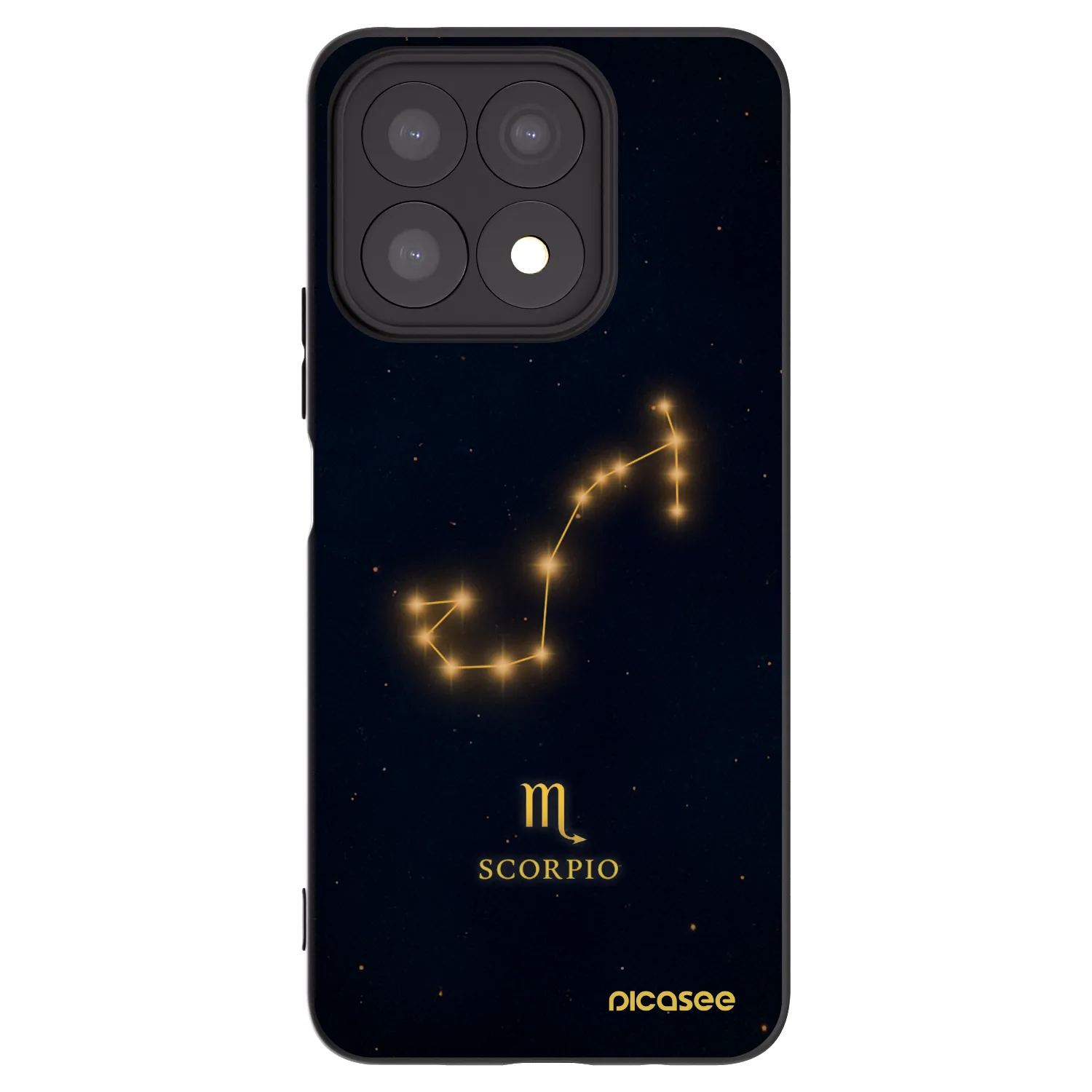 Picasee crna silikonska maskica za Honor X8a - SCORPIO