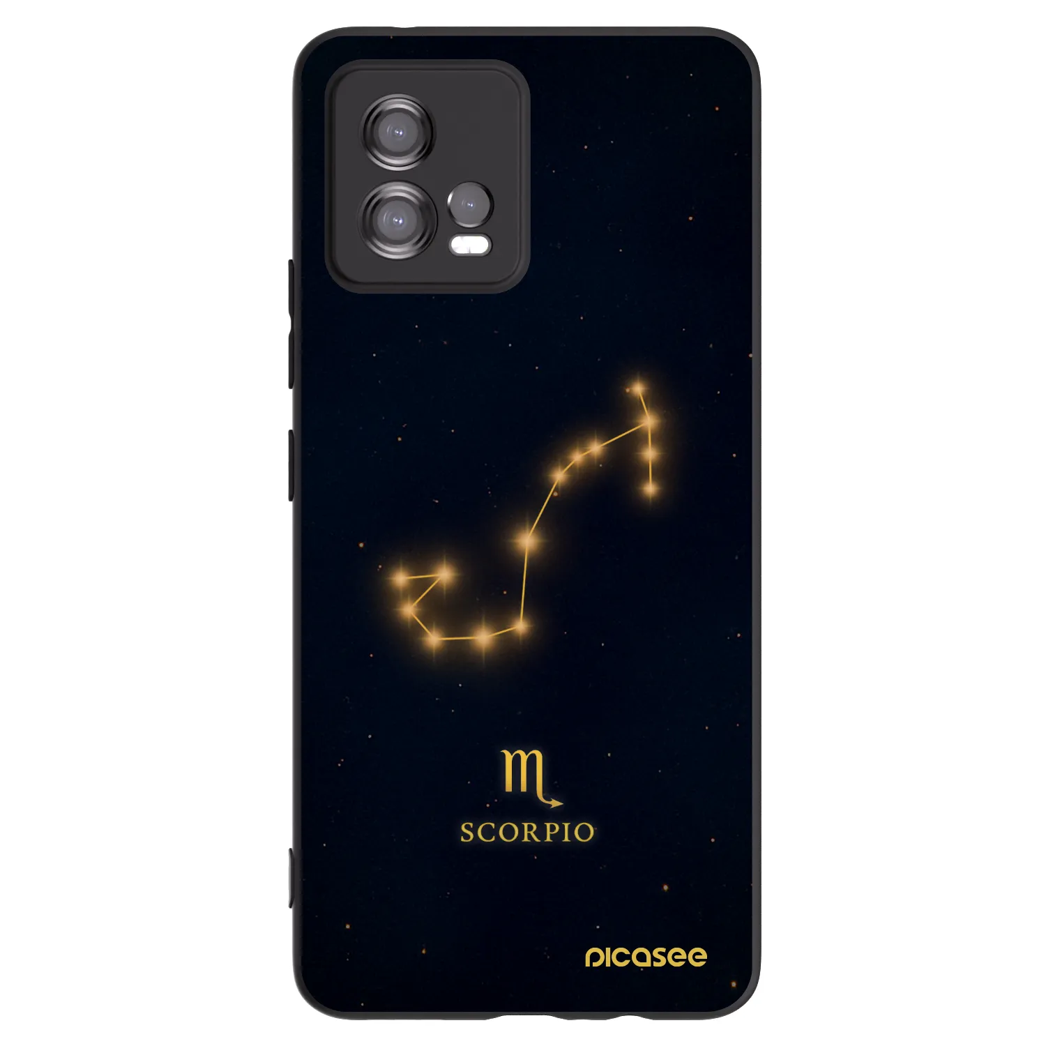 Picasee crna silikonska maskica za Motorola Moto G72 - SCORPIO