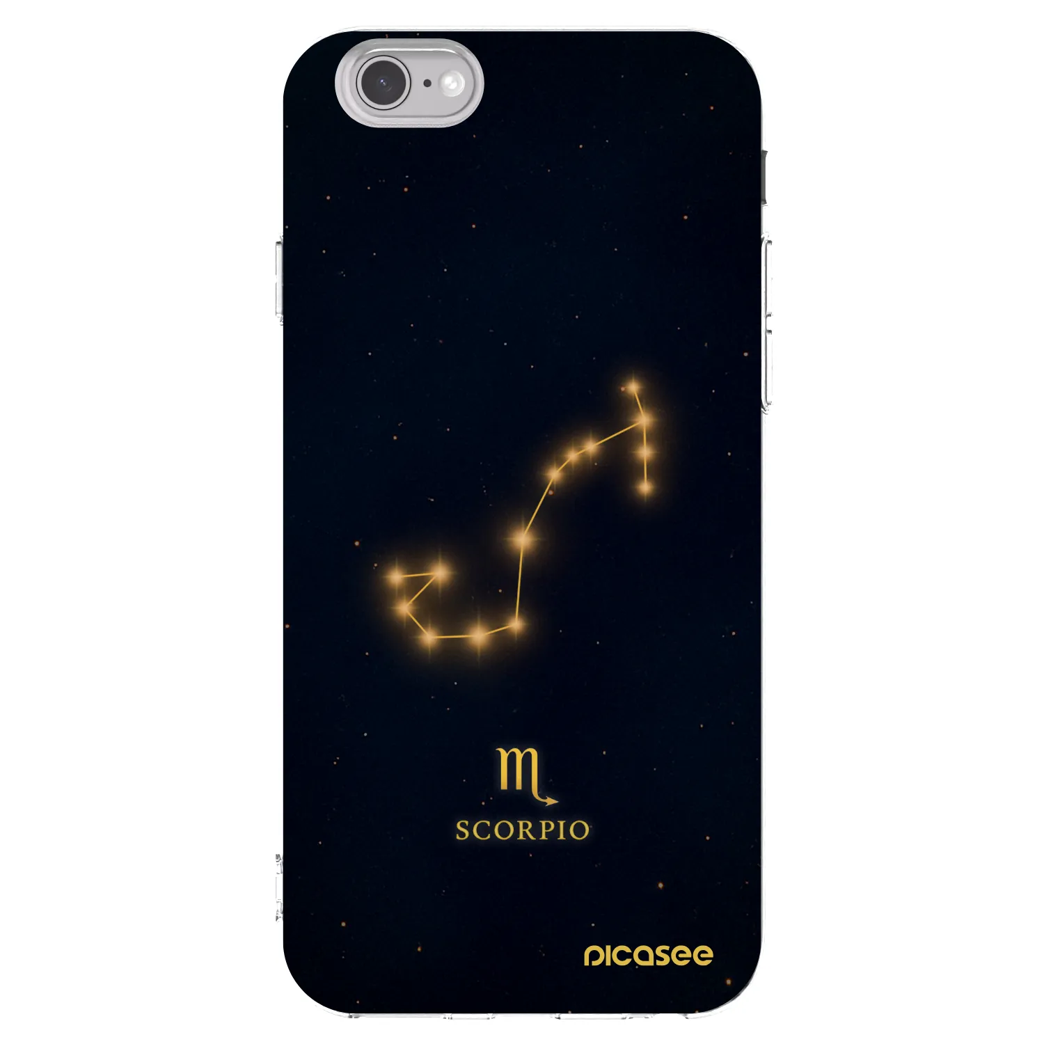 Picasee silikonska prozirna maskica za Apple iPhone 6/6S - SCORPIO