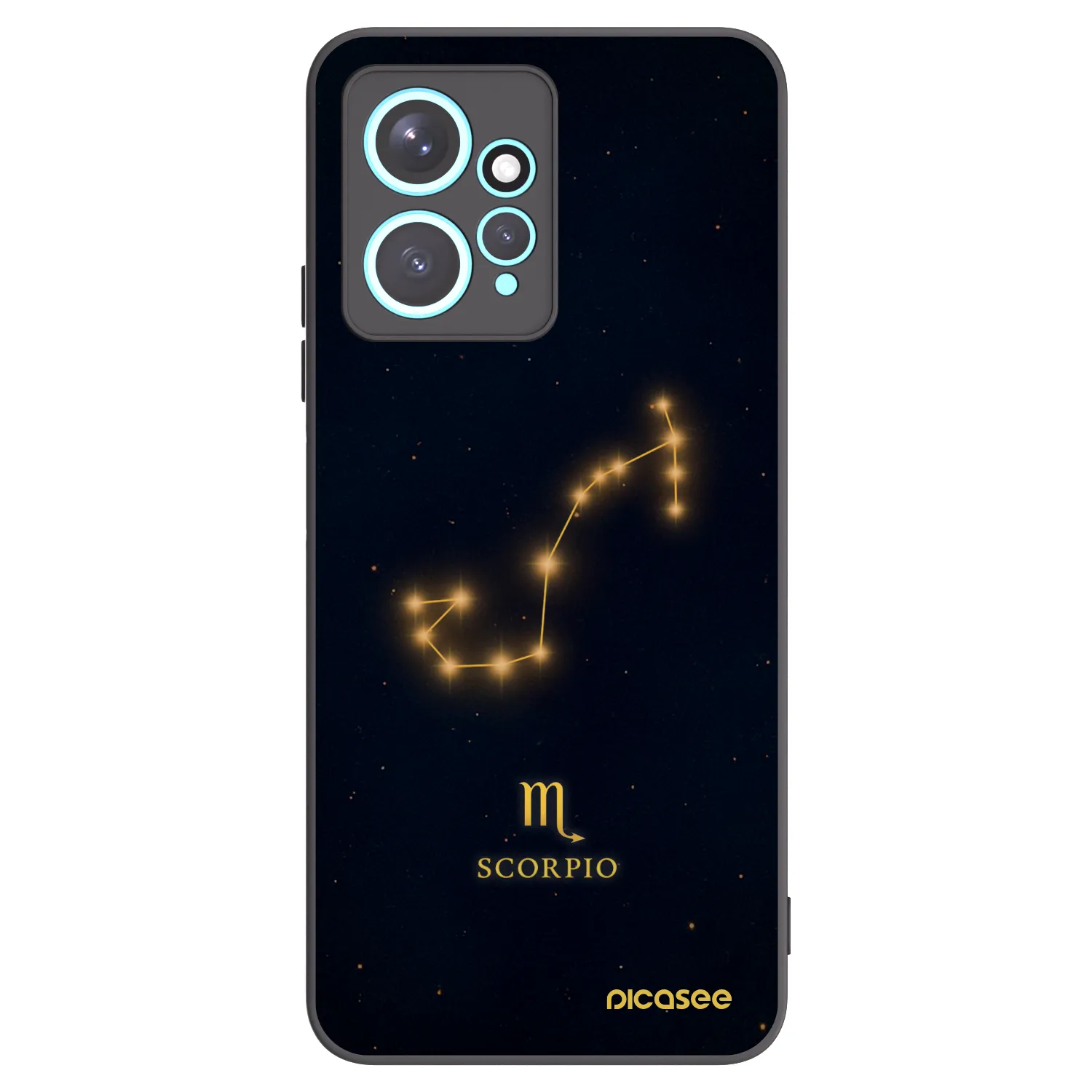 Picasee crna silikonska maskica za Xiaomi Redmi Note 12 4G - SCORPIO