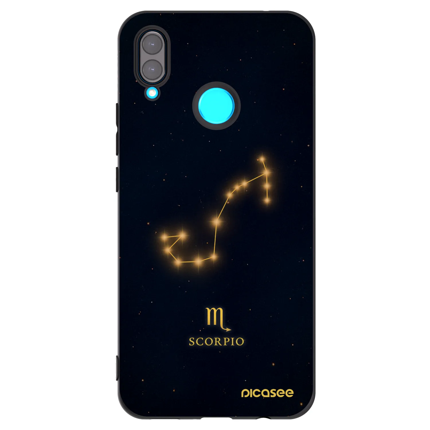Picasee crna silikonska maskica za Huawei Nova 3 - SCORPIO